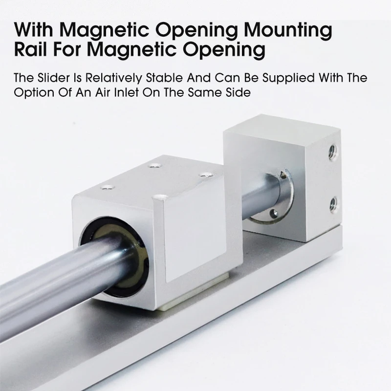 High Efficiency Direct Mount Magnetically Coupled Rodless Cylinder CY1R Series