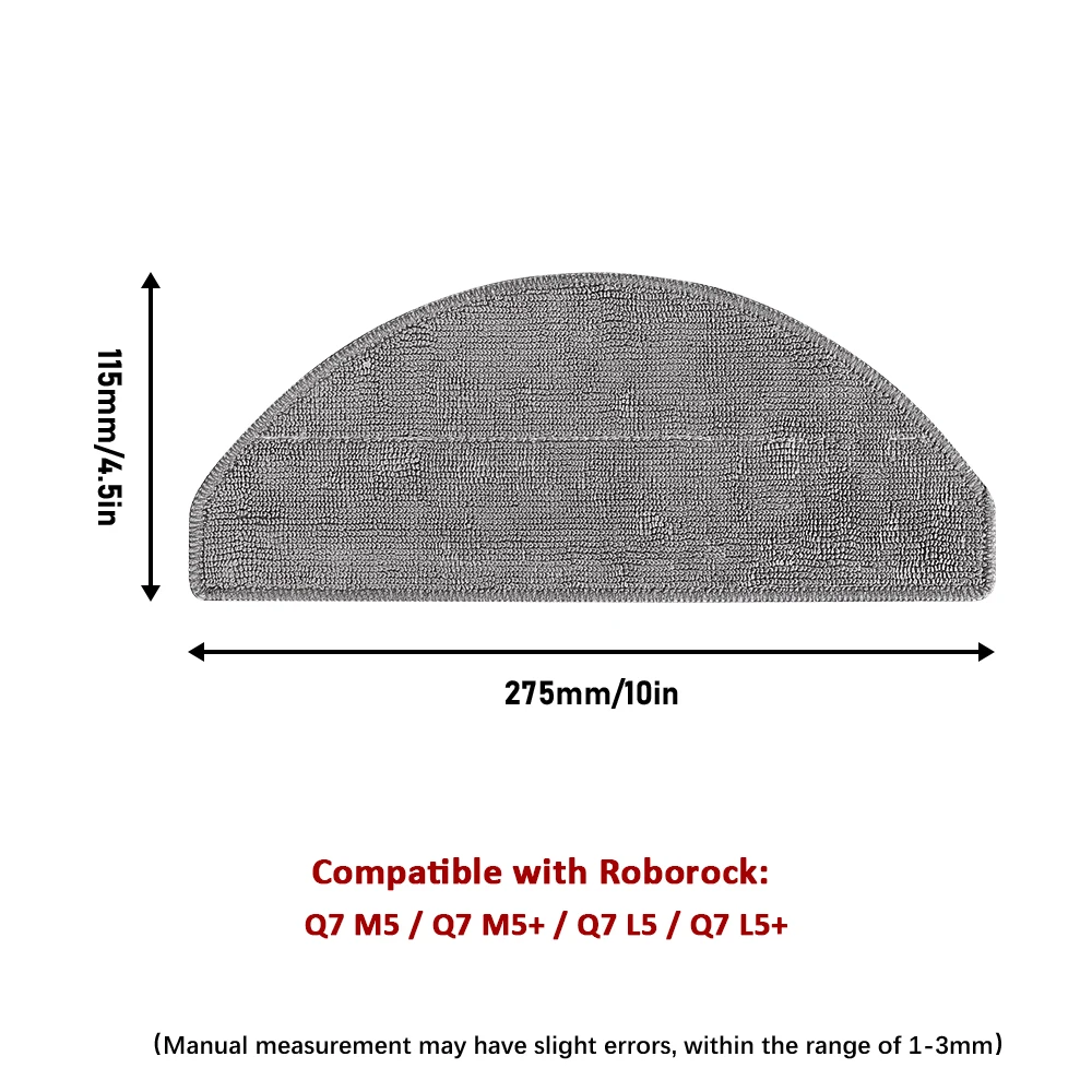 For Roborock Q7 TF TF+ Q7T+ Q7B Q7 L5 L5+ Q7 M5 M5+ Main Side Brush Mop Pads HEPA Filter Robot Vacuum Cleaner Accessories