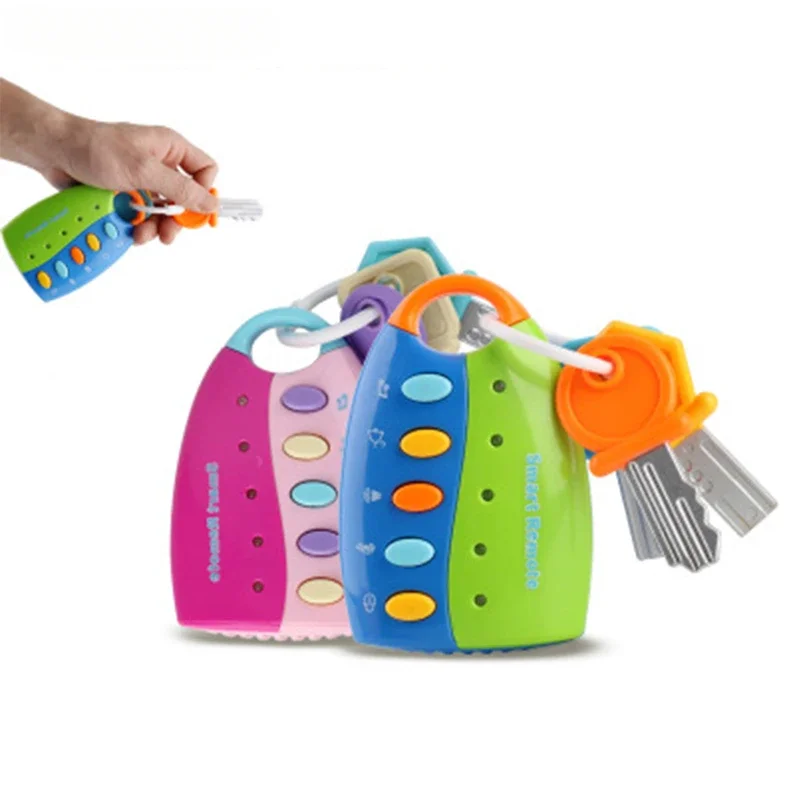 Funny Baby Toy Musical Car Key Vocal Smart Remote Car Voices Pretend Play Educational Toys For Children Baby Music Toys