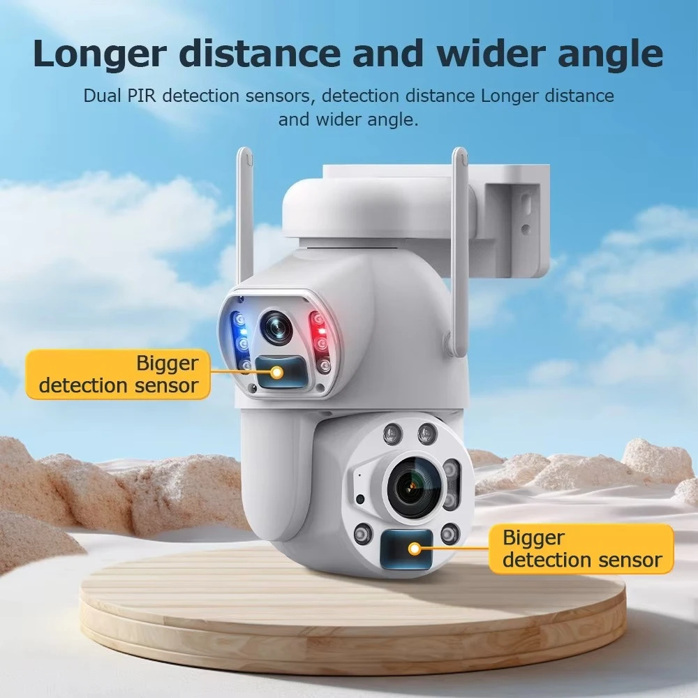 SECTEC 6MP 36X PTZ Solar Dual Lens IR Entfernung 150Meter Mini Solar PTZ 4G Karte Weiß Vollmetall Outdoor