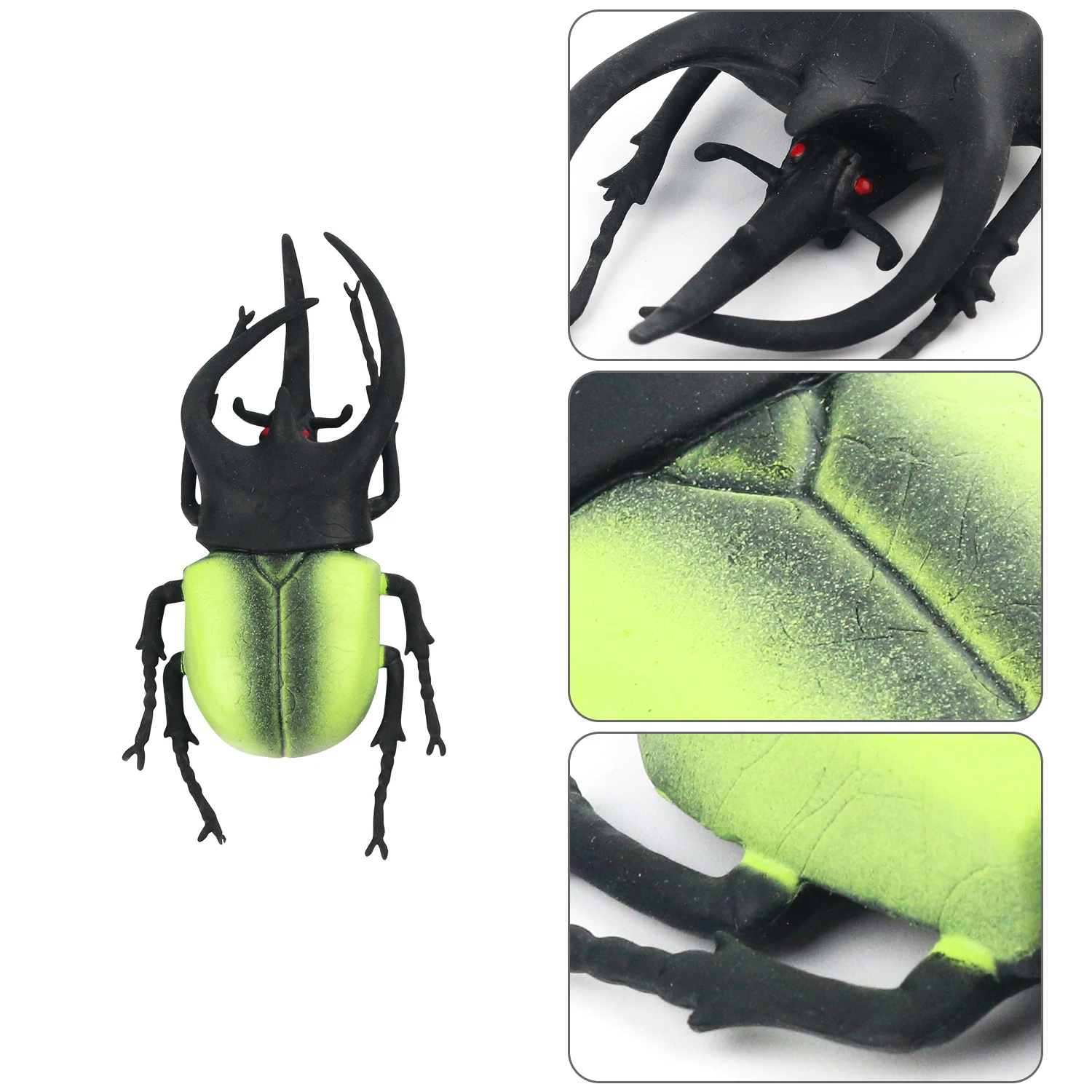 Novel small toys, creative floating beetle decompression and pinching, can be used to tease insects and entertain friends