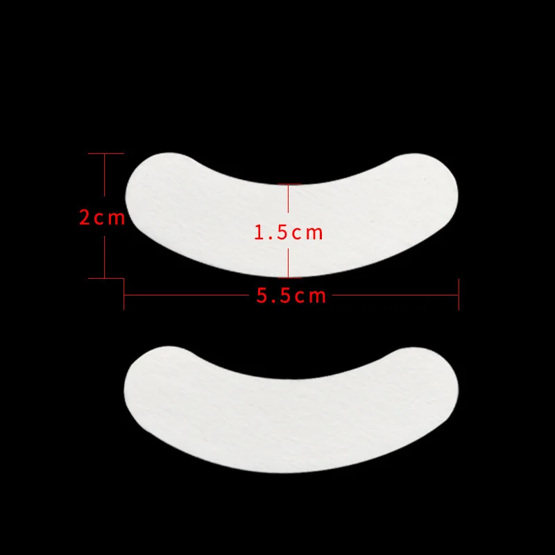 100 Pairs Hydrogel Eye Patches Crescent Shape Nonwoven Elastic Fabric Moisturizing Eye Masks