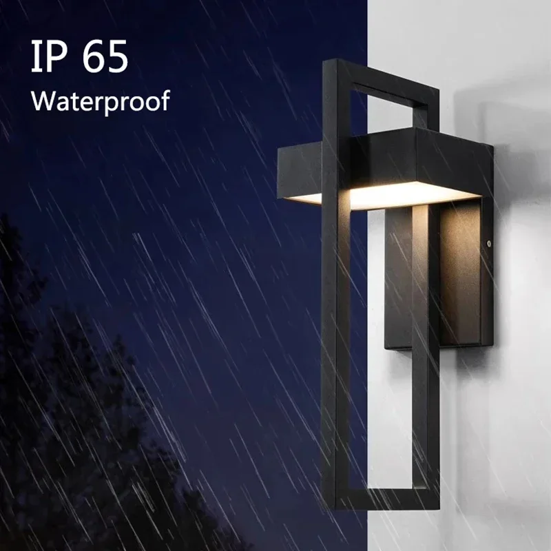 Buitenwandlampen Eenvoudig hol ontwerp Buitenverlichting Tuinverlichting Gang Veranda Verlichting E27 Schroef Wandlamp lampara pared