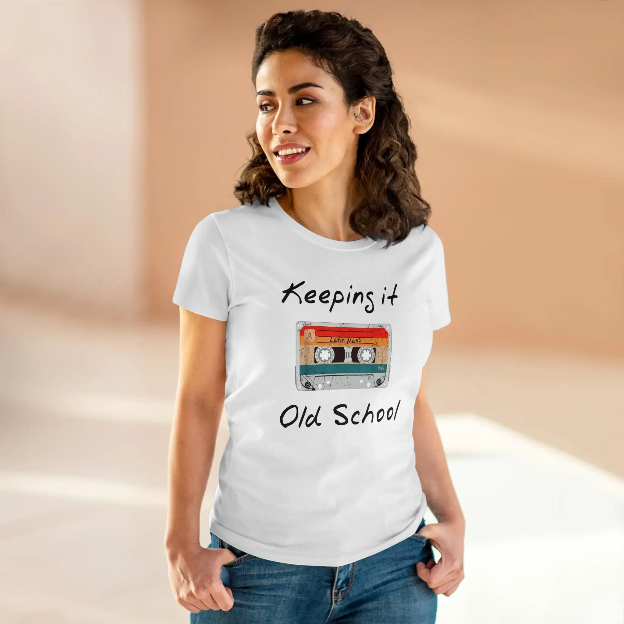 Latin Mass Keeping it old school SR Traditional Orthodox Catholic Christian Religious T Shirt