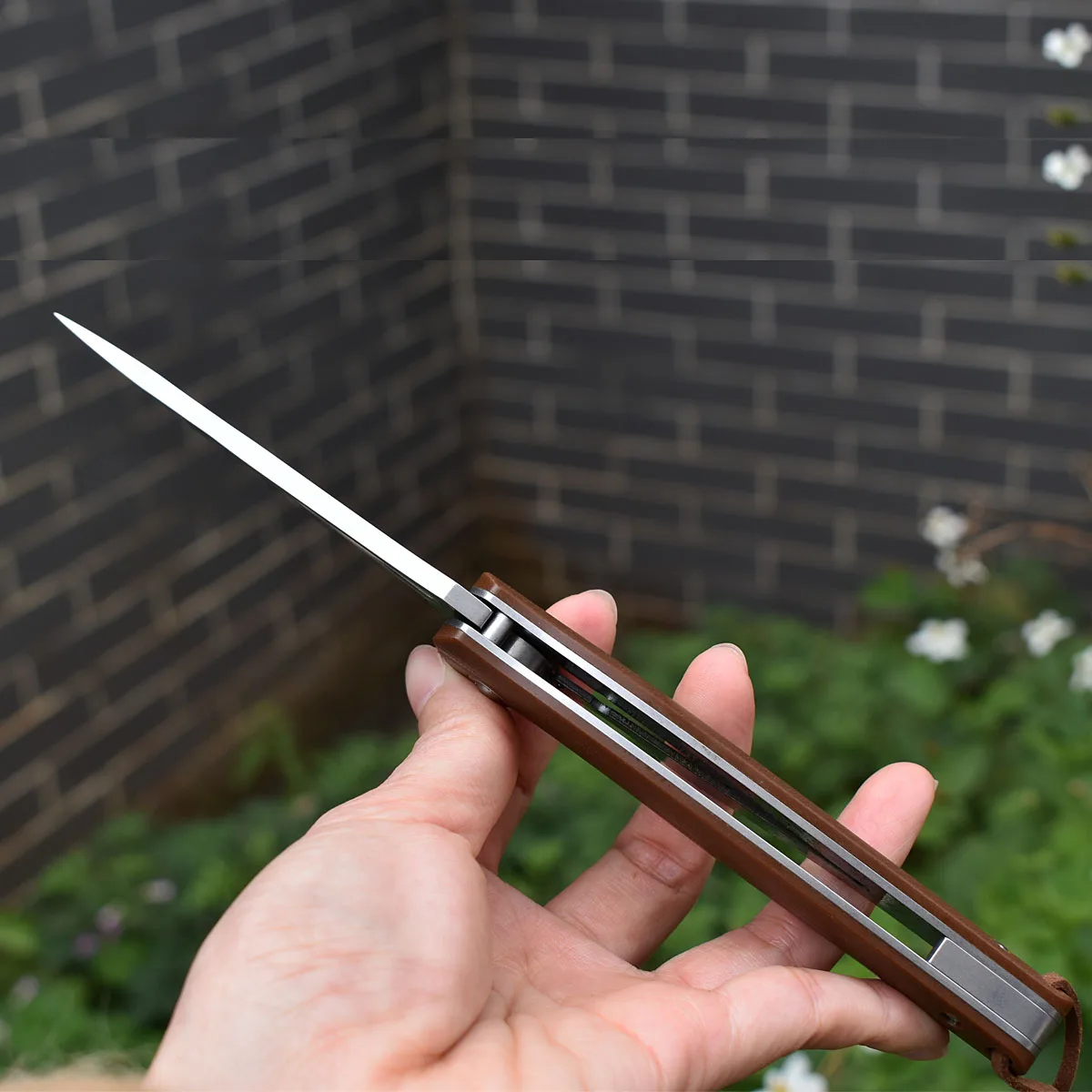 M390 Baja G10 Pegangan Bantalan Bola Pisau Lipat Saku Berkemah Berburu Kelangsungan Hidup Luar Ruangan EDC Pemotong Alat Penyelamatan Nyawa Hutan