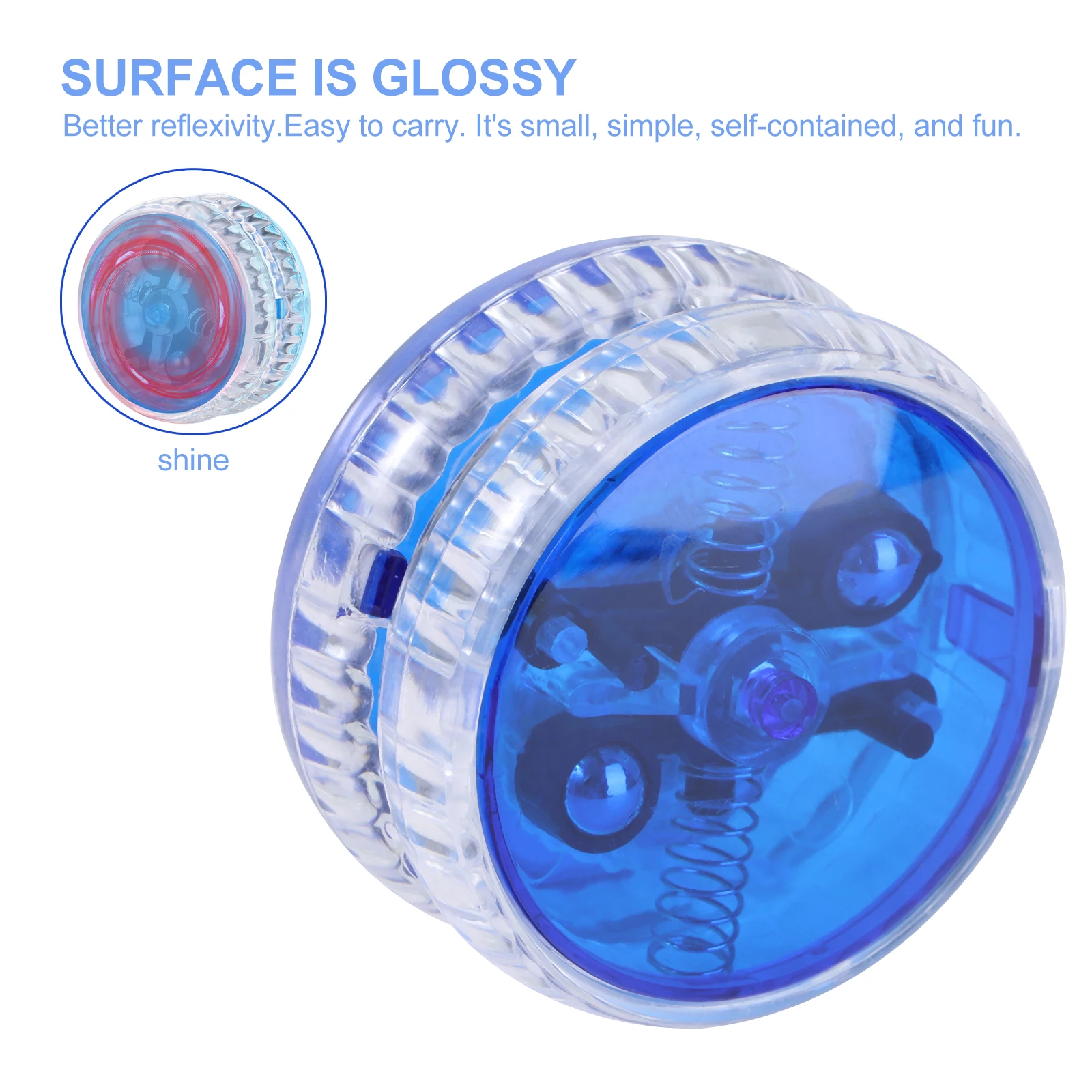 Glitter YoYo Gift Fun Yoyo With String Entertainment YOYOS Yoyo Ball Acrobatic Performance Luminous Spinning Toy Portable