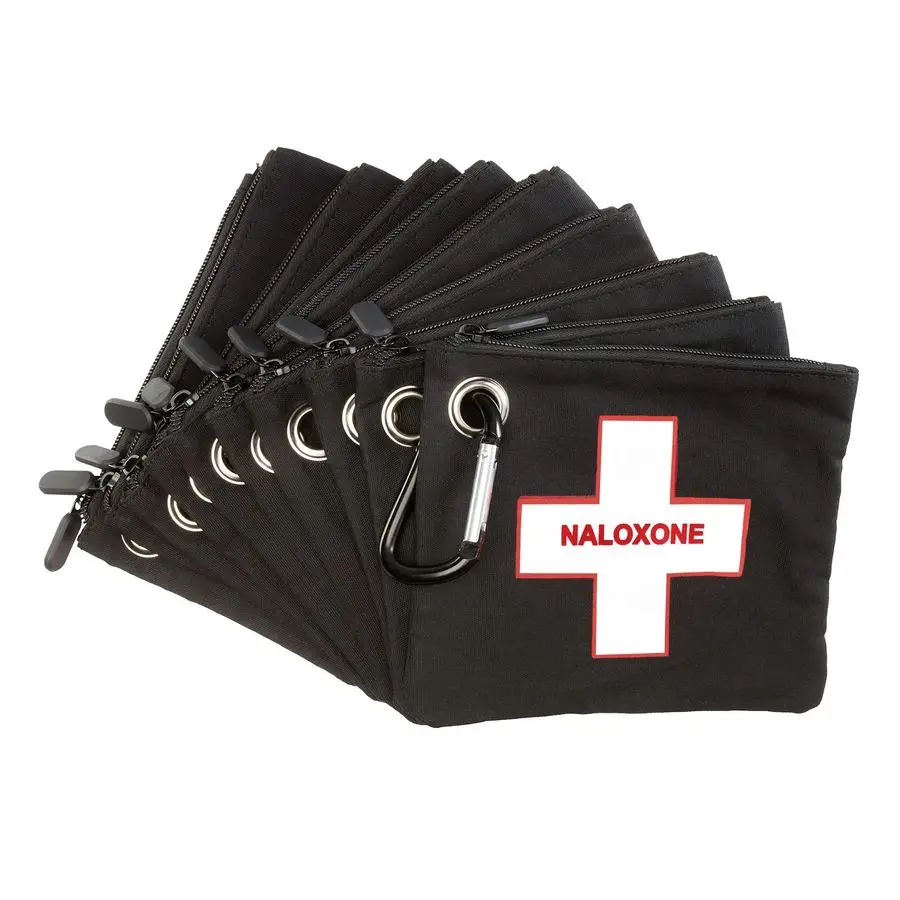 

PACK Naloxone Overdose Kit Bag Compact Canvas Pouch for Naloxone Nasal Spray amp Opioid Emergency Response Holds 2 Naloxone Spra