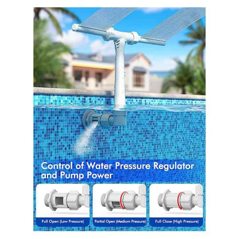 Double Head Swimming Pool Fountain Stand Pool Cooling Sprinkler System With Adjustable Height Pool Sprinkler Fountain Durable