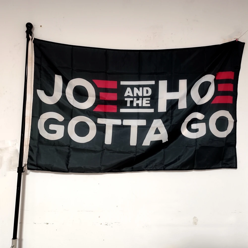 Maga Trump 2024 Flag Jo Biden Sucks Lets Go Brandon Outdoor Decor  90x150cm Polyester