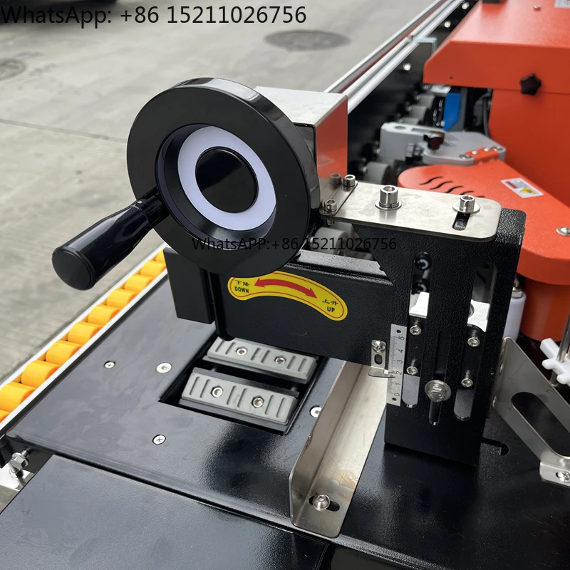 High Speed CE Certified Motorized Wooden Furniture Edge Banding Machine with Corner Trimming Cleaning Gluing & Buffing Functions