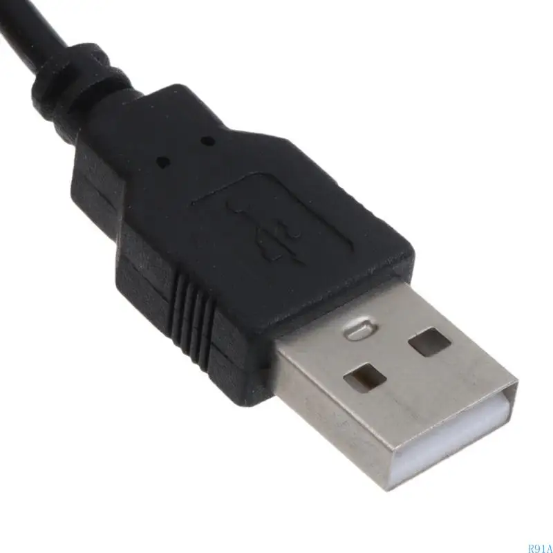 R91A 130 سم USB إلى 1.5 فولت 3V4.5V 6V 8V 12V 5.5x2.1mm كابل فولتية قابل للتعديل مع مقياس الفولت