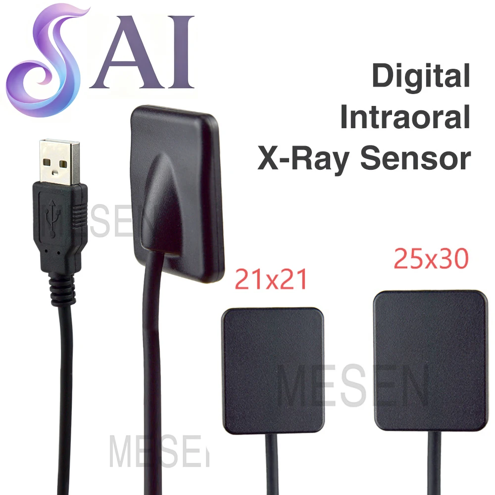 Dental Digital Sensor with Holder and AI Features Filming Machine X-Ray Medicine Imaging System Oral Camera Digital RVG Sensor