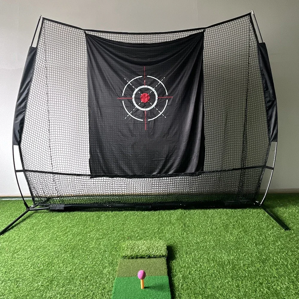 Portable Outdoor Backyard 8x7ft Hitting Driving Golf Practice Net Cage Ball Golf Training Net