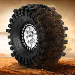 Neumático de goma de 1,9 pulgadas para coche teledirigido, rueda de 118x45mm para 1/10 Rc Crawler Trax Trx4 Axial Scx10 Wraith Scx10 Yikong Rgt Wrangler 1,9, 4 unidades