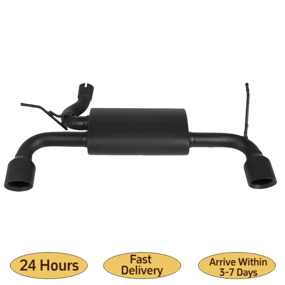 

Rear Exhaust Muffler System Axle Back Dual Outlet Exhaust Muffler System Compatible for Wrangler JK 2DR/4DR 2007-2018