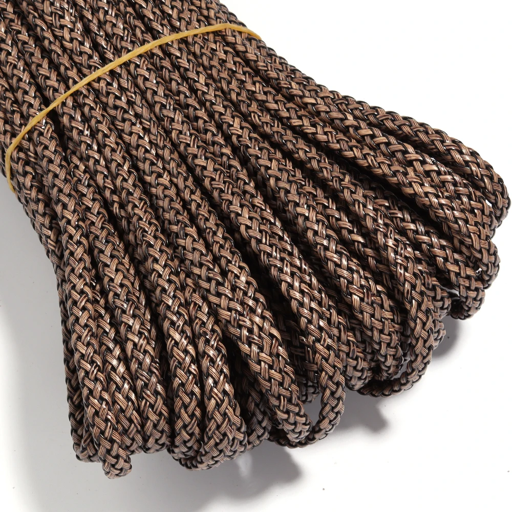 Genuine Cow Leather Braided Thong Cord for DIY Crafts