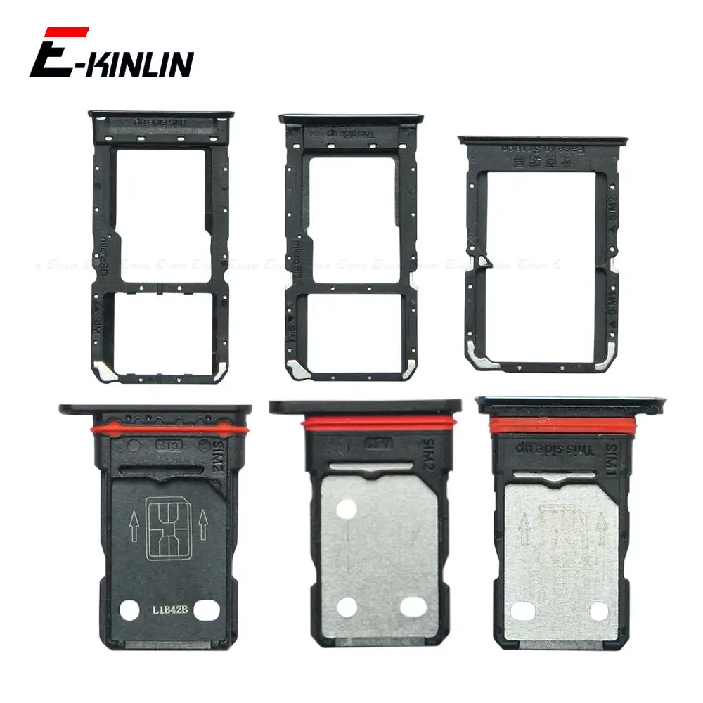 Micro SD Sim Card Tray Socket Adapter For OnePlus 9 Pro 9R Nord N10 N100 CE Connector Holder Slot Reader Container Parts