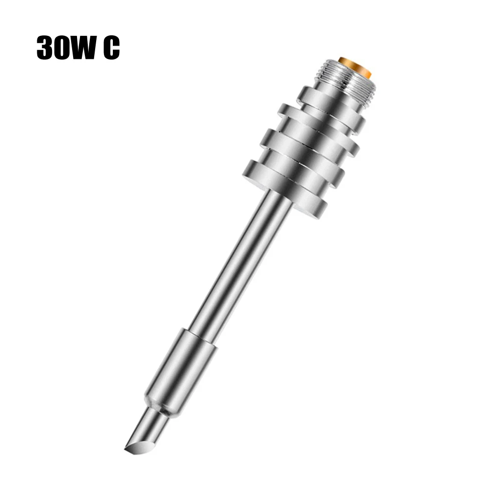 Welding Tips Soldering Iron Tip 1PC 30W B/C/K Copper Power Tools Silver/Gold Welding Rework Tool Multifunctional
