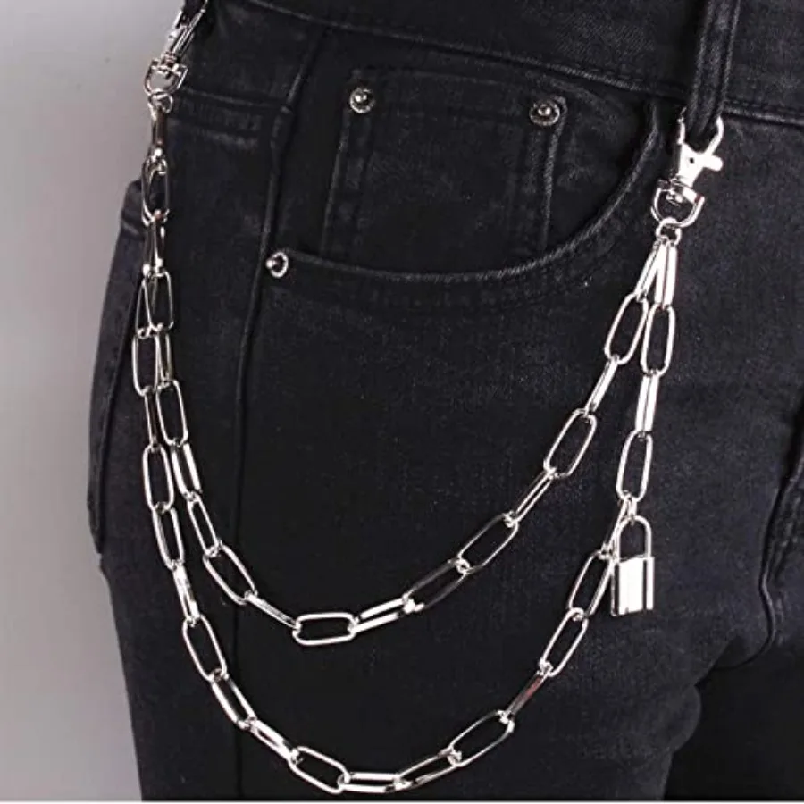 6 Pieces Pants Chain Wallet Ch - Jeans Pants Fashion Men บทวิจารณ์และราคา