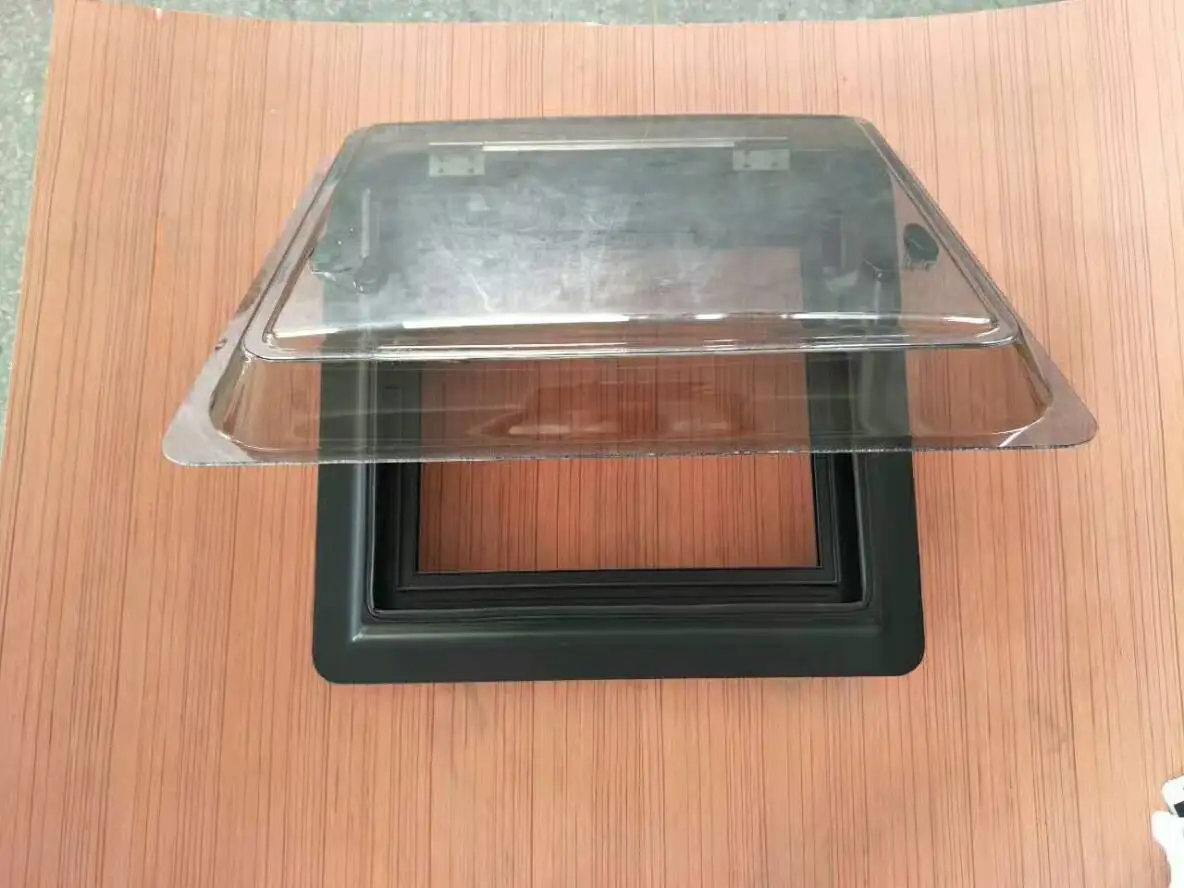 2021 TONGFA Best-selling Security And Anti-theft Aluminum Alloy Frame Double Acrylic Rv Camper Trailer Caravan Skylight