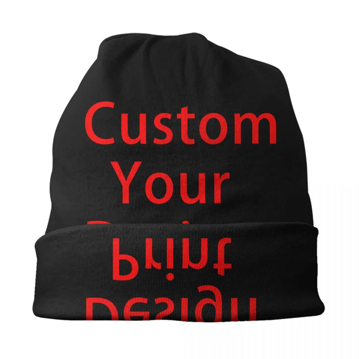 Custom Your Design Skullies Beanies Caps Fashion Winter Warm Knitting Hats Adult Unisex Customized Logo Printed Bonnet Hats