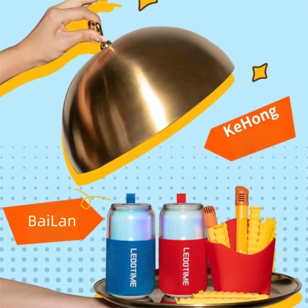 

Многофункциональный беспроводной микрофон-колонка со звуковой картой, портативный музыкальный плеер, RGB-подсветка, караоке-машина в форме фритюра