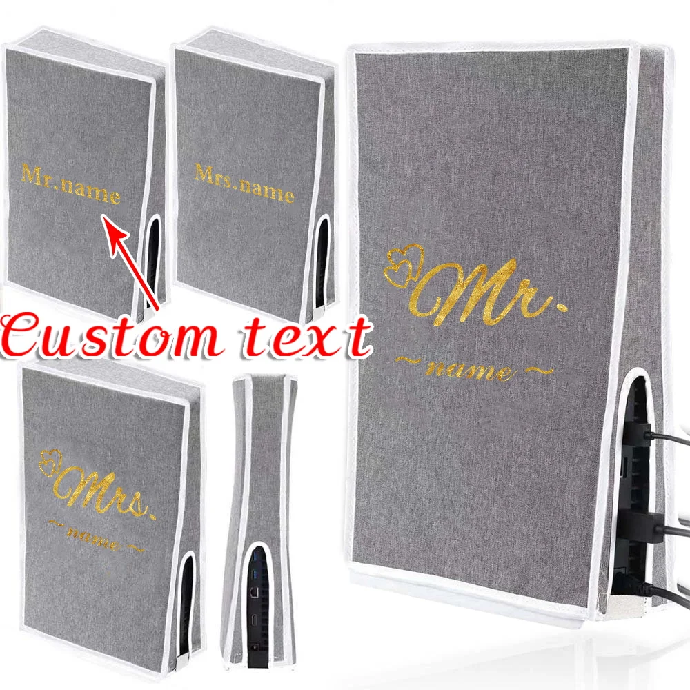 

Customized Name PS5 Game Console Dust Cover Protective Cover Waterproof and Dustproof Shell Protective Cover Fashion Pattern