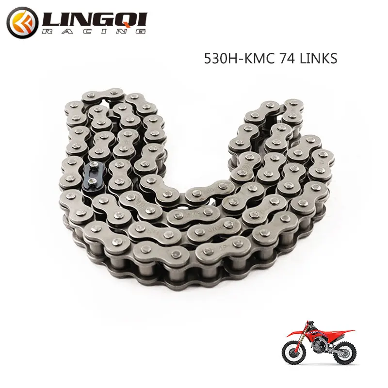 LESQUE Pit Dirt Bike 530H-KMC 74 Links Driver Roller Transmission Chain For ATV Quad Motorcycle Go Kart Scooter Accessories