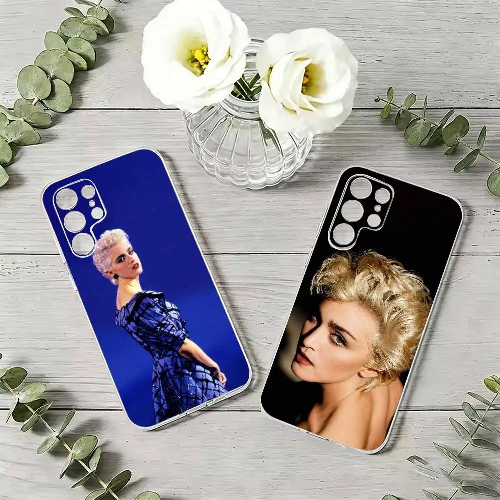True Blue -M-Madonna  Clear Phone Case For Samsung S24 S23 S22 S21 S20 S10 Note 20 Ultra Note 10