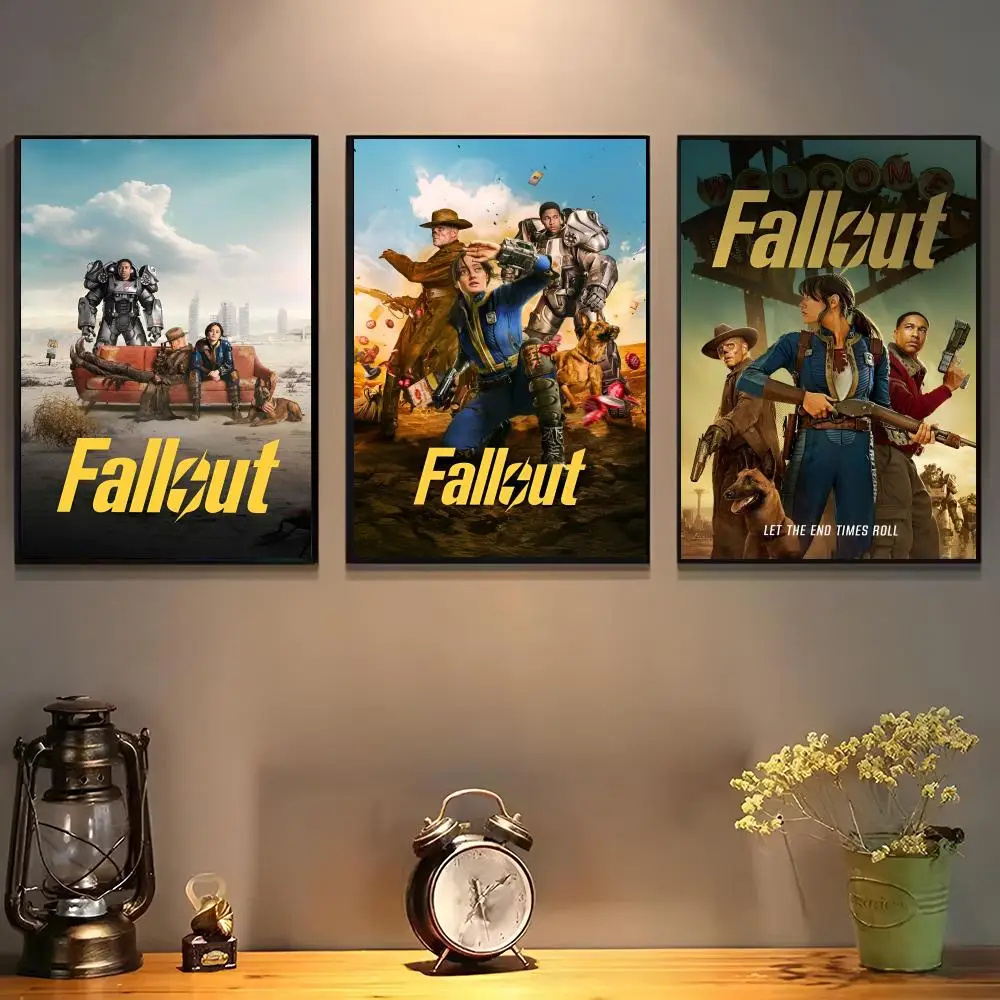Fallout Poster For Self-adhesive Art Waterproof Paper Sticker Coffee House Bar Room Wall Decor