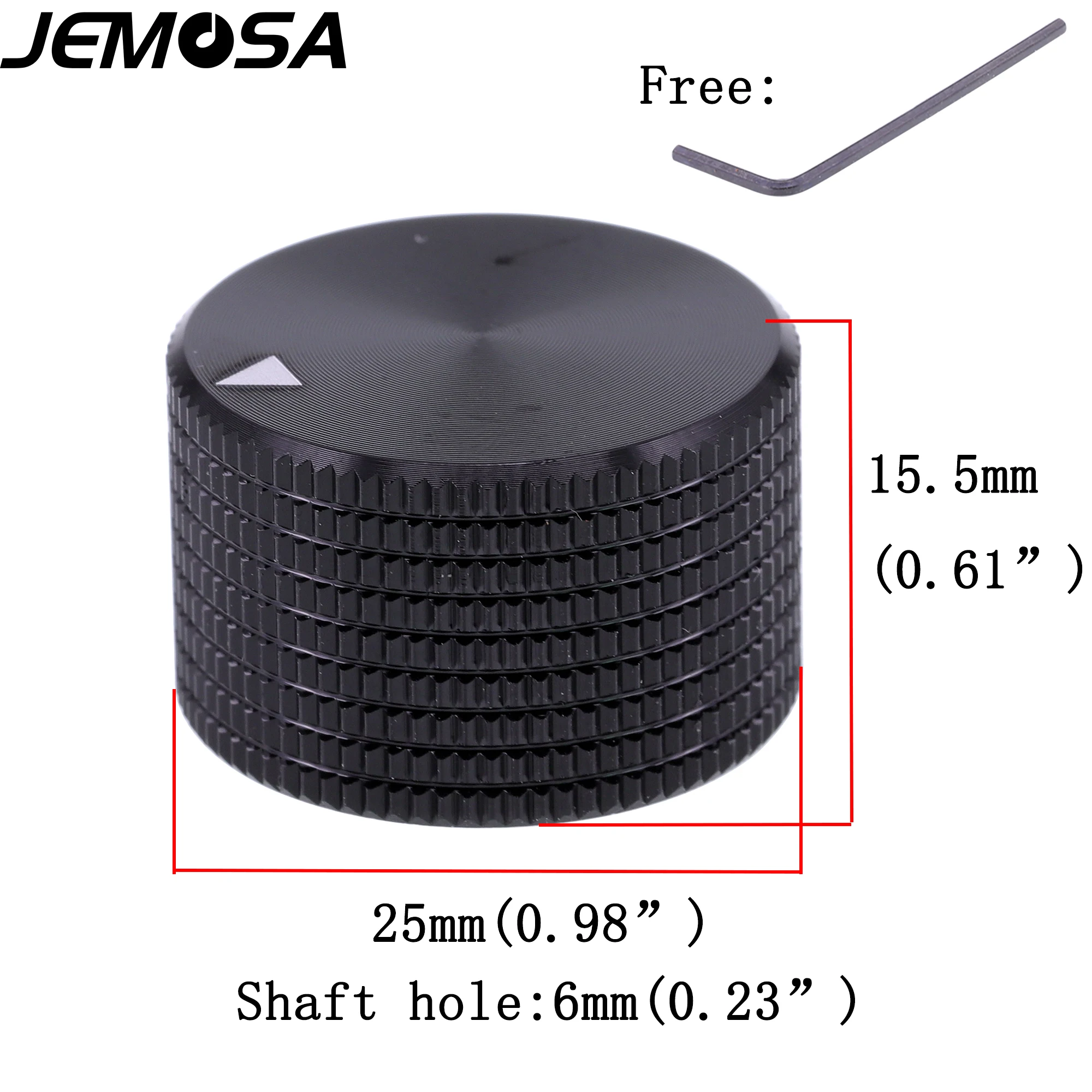 20*15.5mm 25*15.5mm 34*17mm Potentiometer Volume Knob Control Button  Aluminum Rotary Encoder Amplifier Switch Knob 6mm 1PC