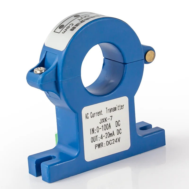 JXK-7 قاعة الارسال الحالي 4-20mA 0-10V 0-5V RS485 محول التيار 0-100A 0-200A 0-500A 0-600A التيار المتناوب تيار مستمر الاستشعار الحالي
