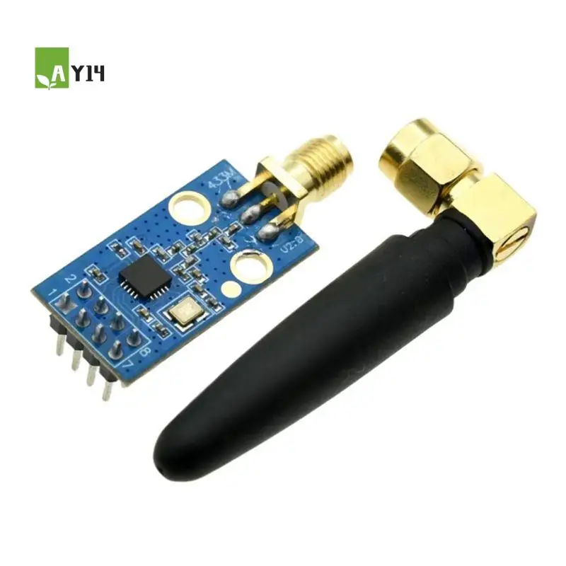 AY14 -CC1101 Wireless Module With SMA Antenna Wireless Transceiver Module For 433MHZ Enhanced Range Communication