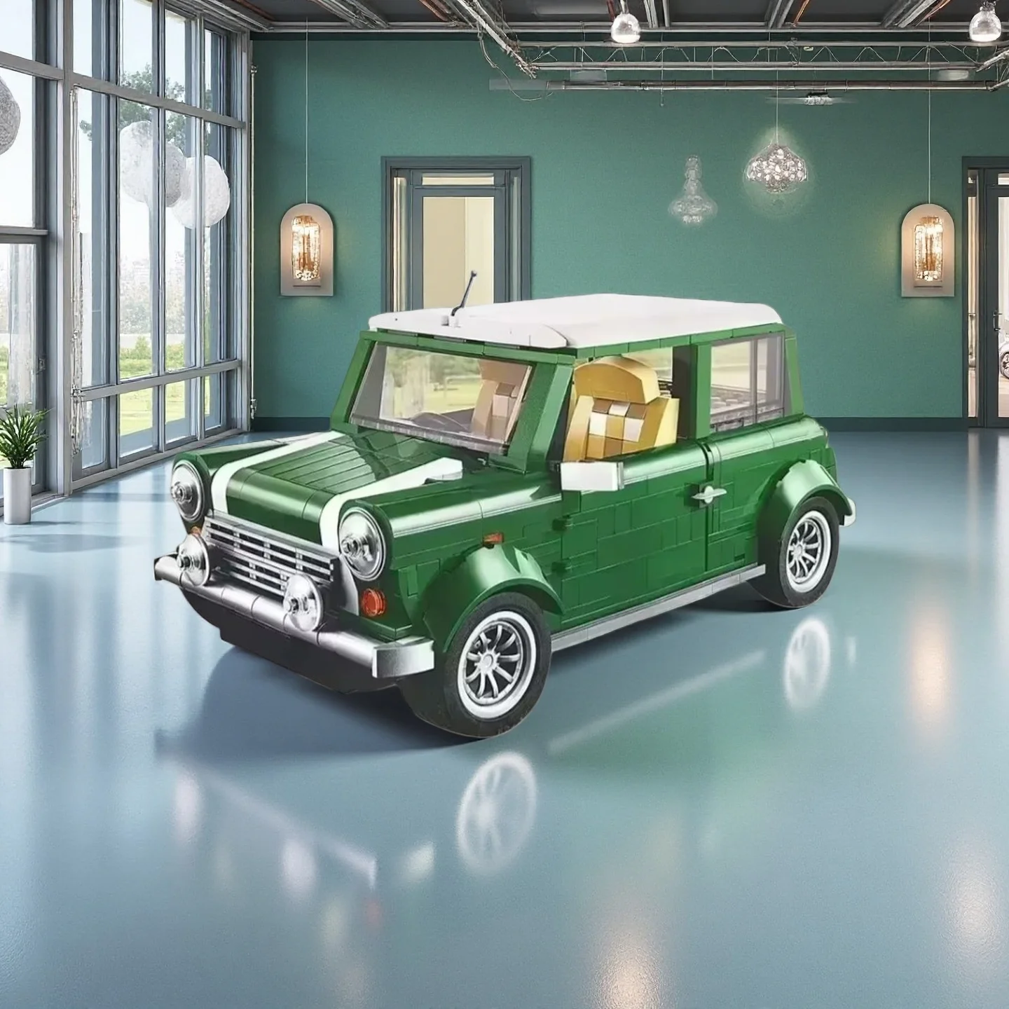 

Новинка 2026: Мини-конструктор MOC «Классический зеленый автомобиль» — модель из строительных блоков для самостоятельной сборки, подарки на праздники и дни рождения