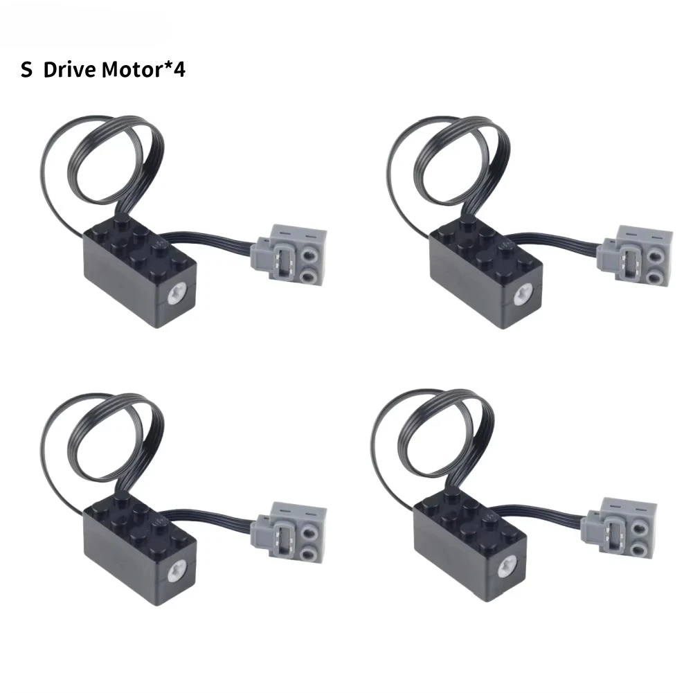 

4/8pcs S Drive Motor MOC Technical Part Power Functions Compatible with Legoeds Motor Power Pack Modified Components Engine Toy