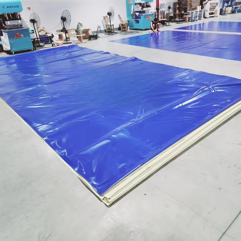 Safety pool rectangular pool cover blue