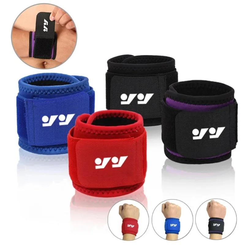 

1 Pc Wristband Wrapping Compression Sports Wrist Thin Style Elastic Adjustable Wrist Guard Support Basketball Run Sweatband Gym