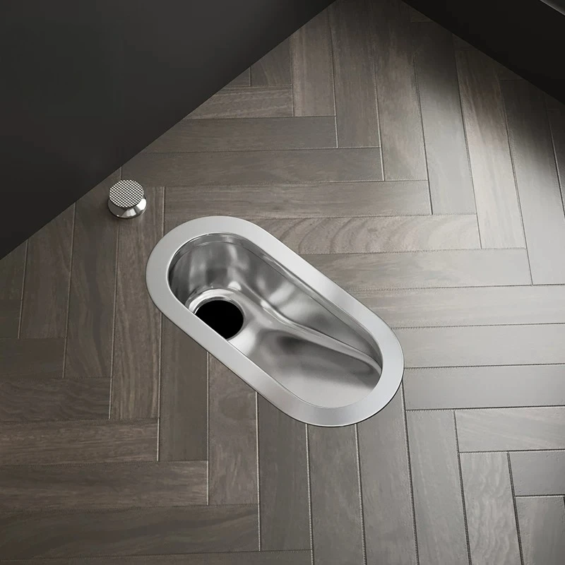 Small apartment stainless steel squatting toilet household small size toilet water tank bar squatting toilet hotel squatting