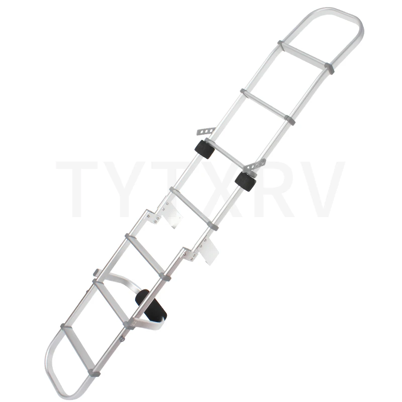 TYTXRV High Quality  Caravan 304 stainless steel fasteners Aluminium Medium Ladder Customized Tail  Telescopic  ladder