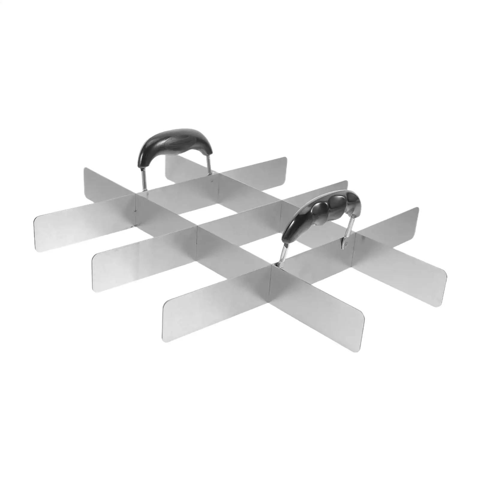 

Резак для торта, квадратный разделитель для торта из нержавеющей стали с ручкой, кухонные принадлежности для выпечки на день рождения, пикник, домашний флан