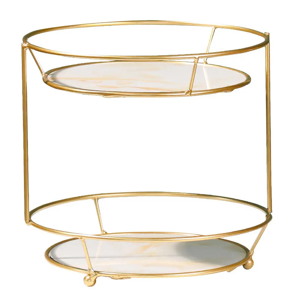 

1Pcs Double-Layer Cosmetics Storage Rack Metal Makeup Organizer for Jewelry Desk Sundries Bedroom Use Cosmetics Rack