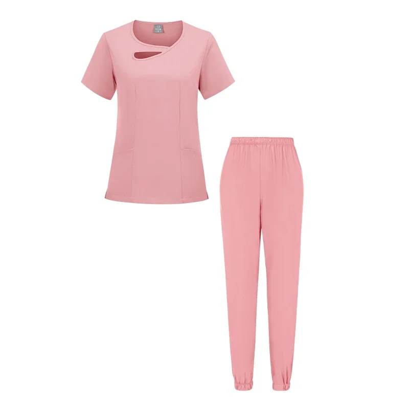 Conjunto de ropa médica para médico y enfermera, uniforme quirúrgico de Hospital Multicolor para mujer, traje exfoliante, venta al por mayor