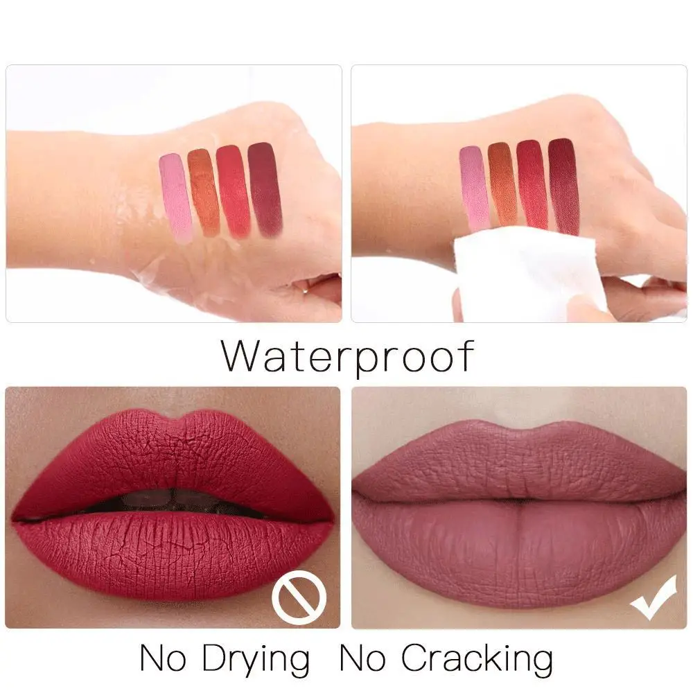 13 color matte sexy lip gloss lipstick long-lasting waterproof lip makeup silky and non sticky VERONNI lip gloss