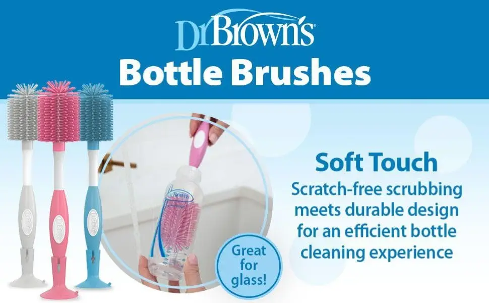 Dr. Brown’s Bottle Brushes/ Soft Touch – Scratch-free scrubbing meets durable design