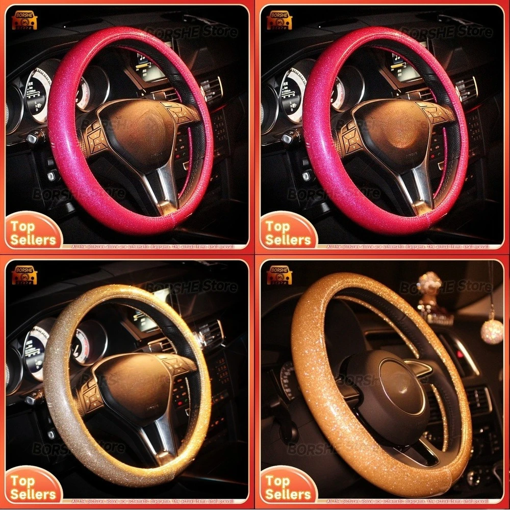 

2026 Suitable for Various Car Models Universal Fit Soft Knit Winter Steering Wheel Cover with Fluorescent Candy Colors Stylish