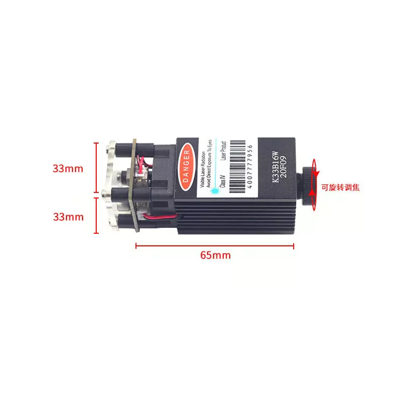 نقش ليزر أشباه الموصلات بالضوء الأزرق ، تحكم صغير بتقنية PWM ، TTL ، 450nm ، our W