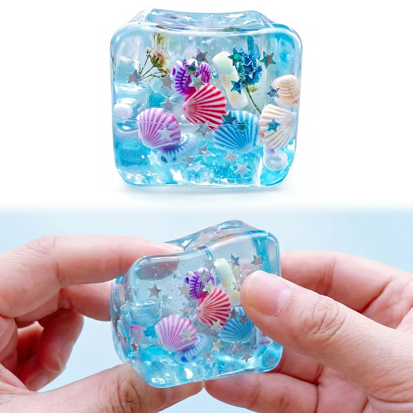 4.5cm Nervous Relieving Squeeze Balls Lightweight Square Decompression Toys Safe for Kids Gifts Boys Girls Social