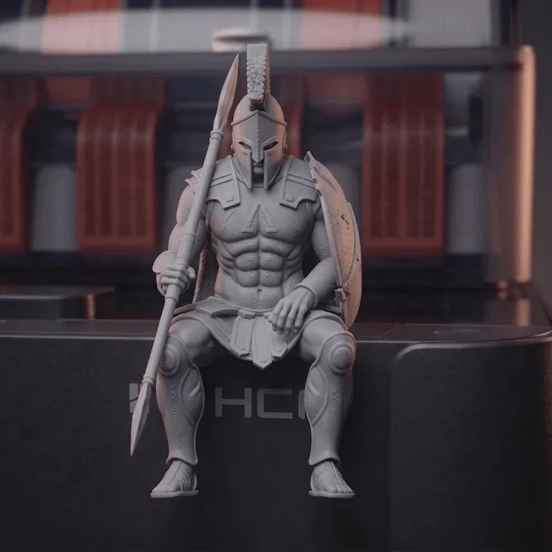 Sitting Spartan Warrior 3D Printed Figurine