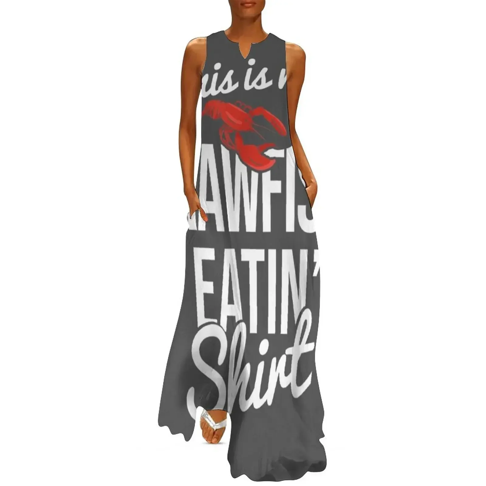 

Crawfish Eating Shirt Crayfish Boil Crawfish Long Dress summer outfits for women 2025 Elegant gown long sleeve dress Dress