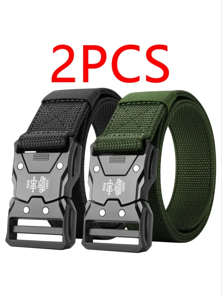 2-teiliger taktischer Hüftgürtel – robuste automatische Schnalle, perfekt für Outdoor-Abenteuer, Unisex-Zubehör für Männer und Frauen